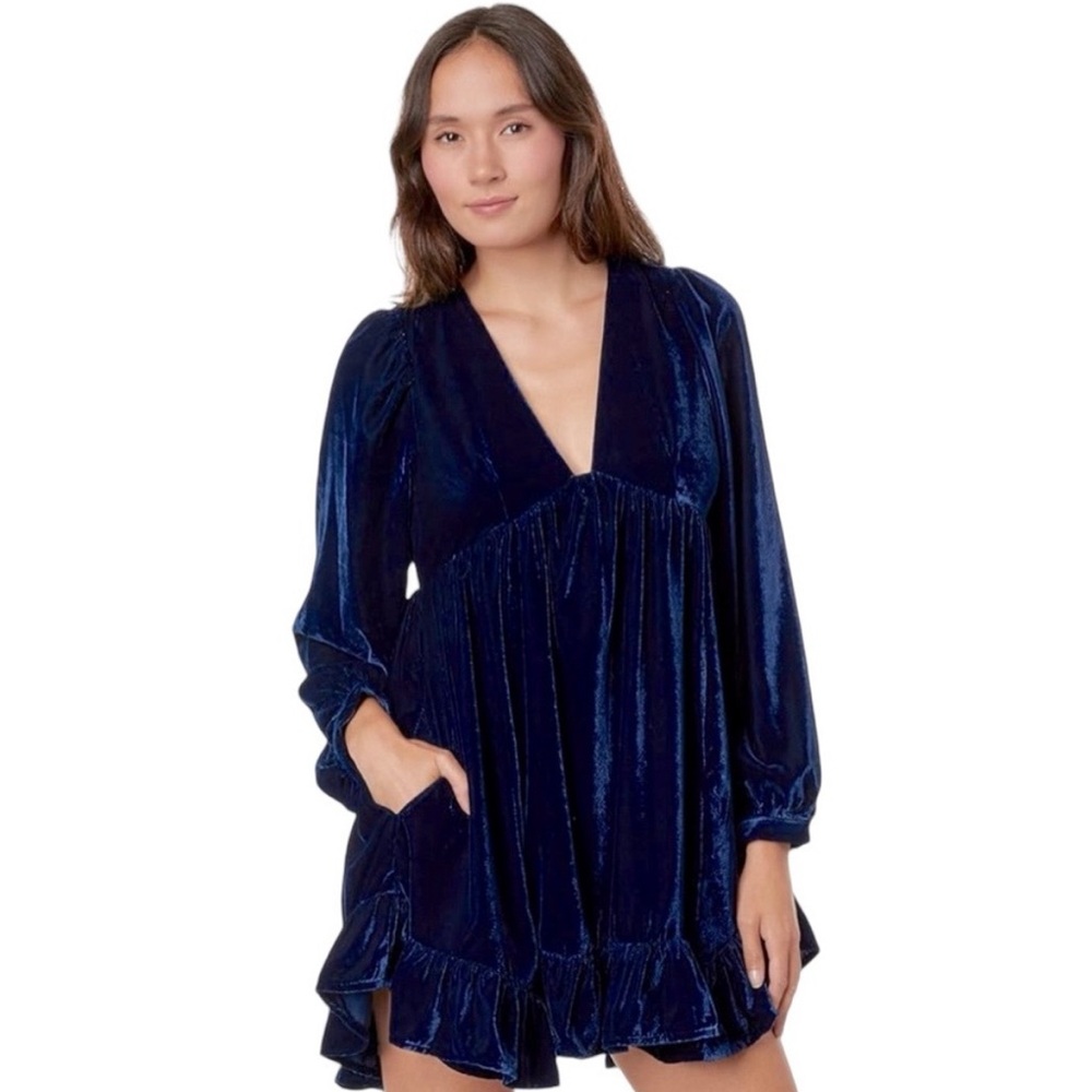 Free People Estella Velvet minidress